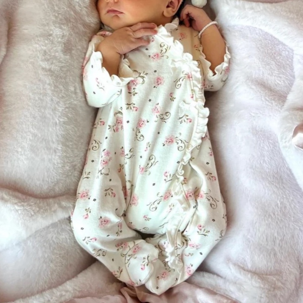 Little Me Floral Rose Onesie